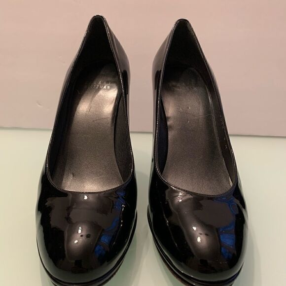 Steuart Weitzman black shoes 9AA vintage - Picture 1 of 7